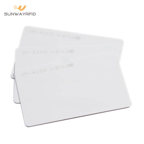 em4200 rfid card price|EM4200 white RFID cards with 125 kHz read only chip.